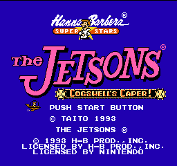 Jetsons, The - Cogswell's Caper! (Europe) Title Screen